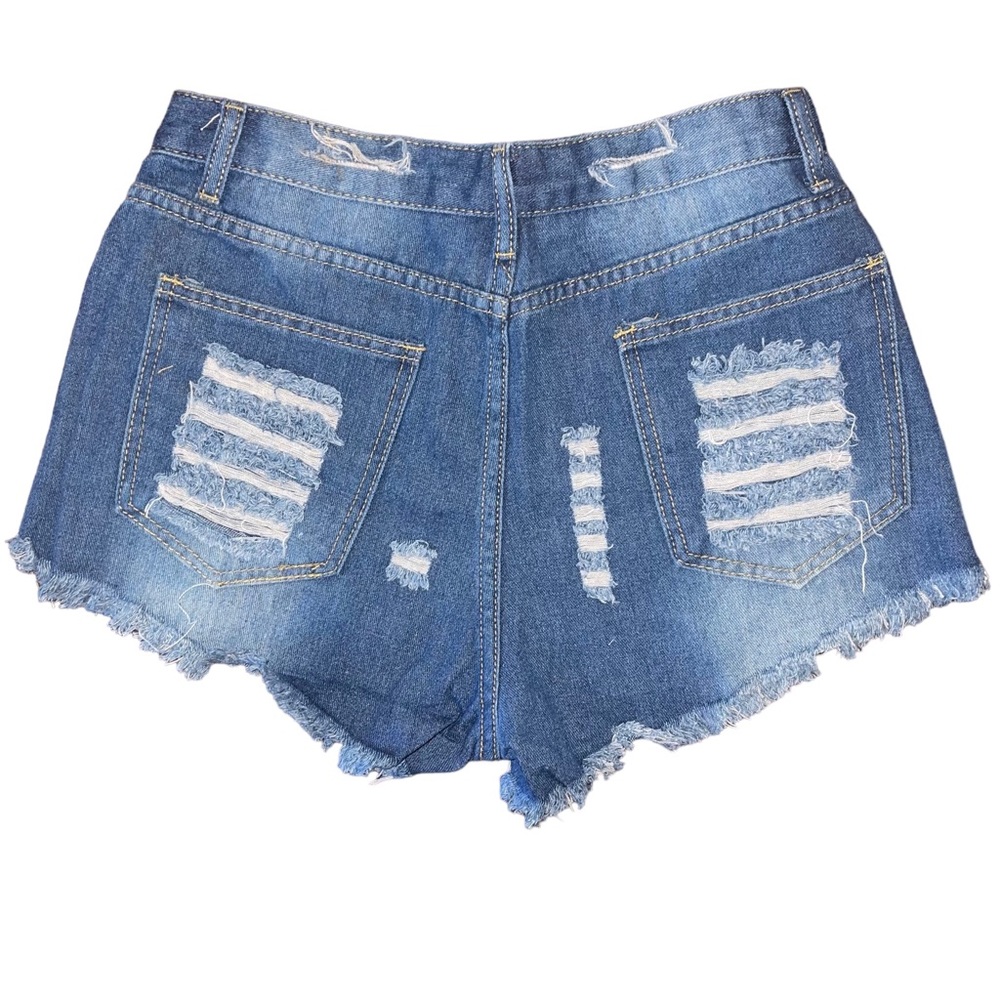 Women’s American Flag Print Fringe Shorts - Picture 4 of 4